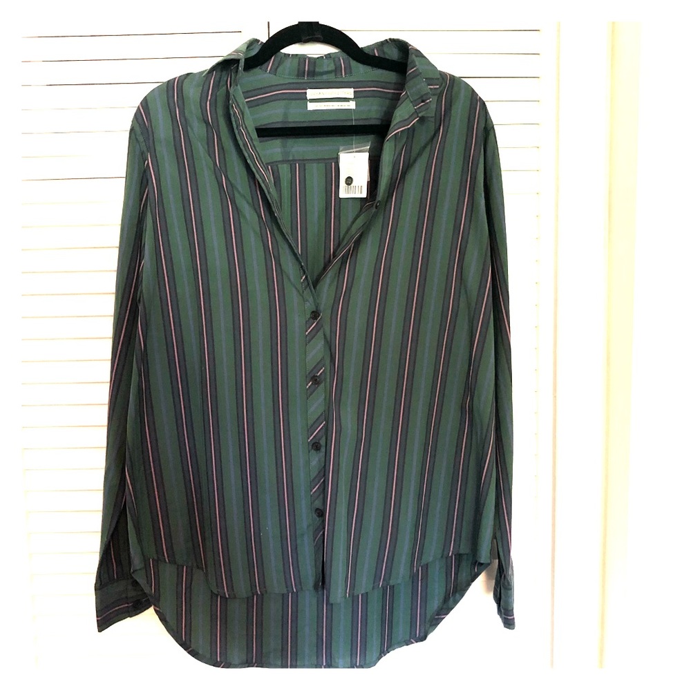 Urban Outfitters Striped Button Down M